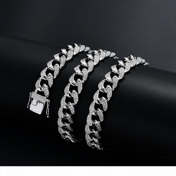 hip hop jewelry mens luxury designer necklace iced out bling diamond cuban link chain rapper fashion gold silver hiphop accessories 12mm
hip hop jewelry mens luxury designer necklace iced out bling diamond cuban link chain rapper fashion gold silver hiphop accessories 12mm