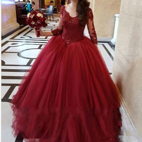 setwell v-neck ball gown quinceanera dresses 3/4 long sleeves lace appliques beaded floor length prom party gowns, Blue;red
setwell v-neck ball gown quinceanera dresses 3/4 long sleeves lace appliques beaded floor length prom party gowns, Blue;red