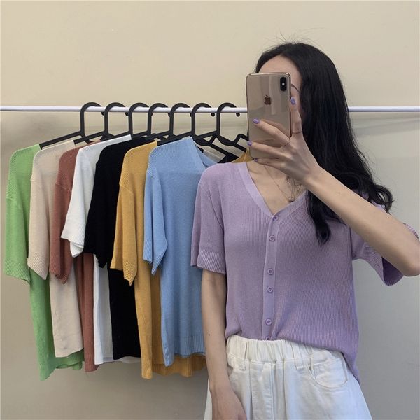 summer 2020 new v-neck 2020 summer bm thin ice silk knitted cardigan women's outer slim short purple bm, White
summer 2020 new v-neck 2020 summer bm thin ice silk knitted cardigan women's outer slim short purple bm, White