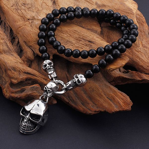 trustylan punk rock stainless steel skull necklaces & pendants 47 75cm long black non-mainstream necklace jewelry for men women, Silver
trustylan punk rock stainless steel skull necklaces & pendants 47 75cm long black non-mainstream necklace jewelry for men women, Silver