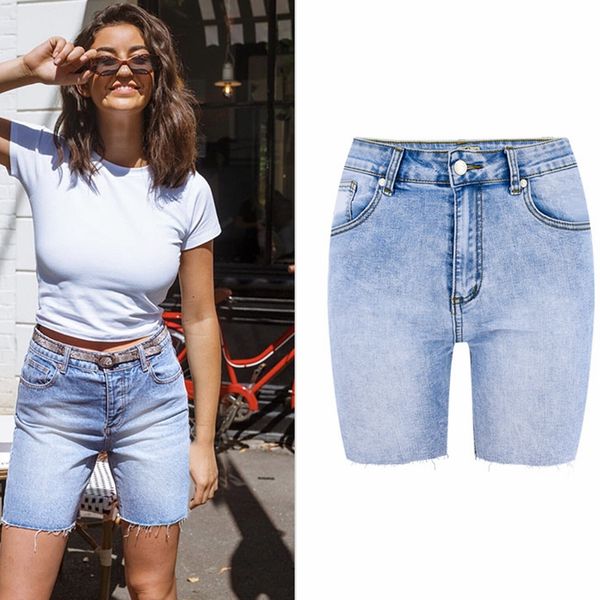 knee length blue shorts pants stretch jeans summer clothes for women denim plus size
knee length blue shorts pants stretch jeans summer clothes for women denim plus size