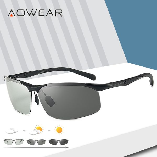 aowear sports rimless pchromic sunglasses men polarized day night chameleon glasses outdoor lens color change sun glasses, White;black
aowear sports rimless pchromic sunglasses men polarized day night chameleon glasses outdoor lens color change sun glasses, White;black
