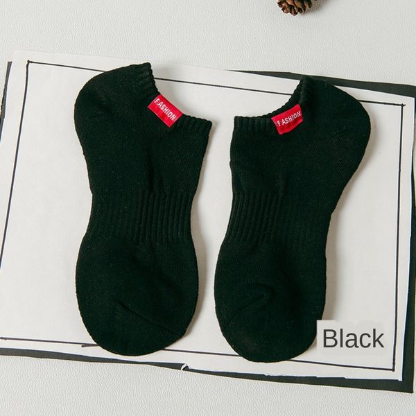 17 autumn and winter new men's bottom boat boat socks towel towel thickened terry cotton solid color sports socks socks, Black
17 autumn and winter new men's bottom boat boat socks towel towel thickened terry cotton solid color sports socks socks, Black