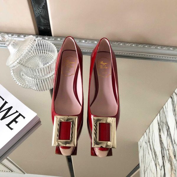 new summer women's shoes fashion square buckle designer luxury casual high heels original shoe box, Black 
new summer women's shoes fashion square buckle designer luxury casual high heels original shoe box, Black