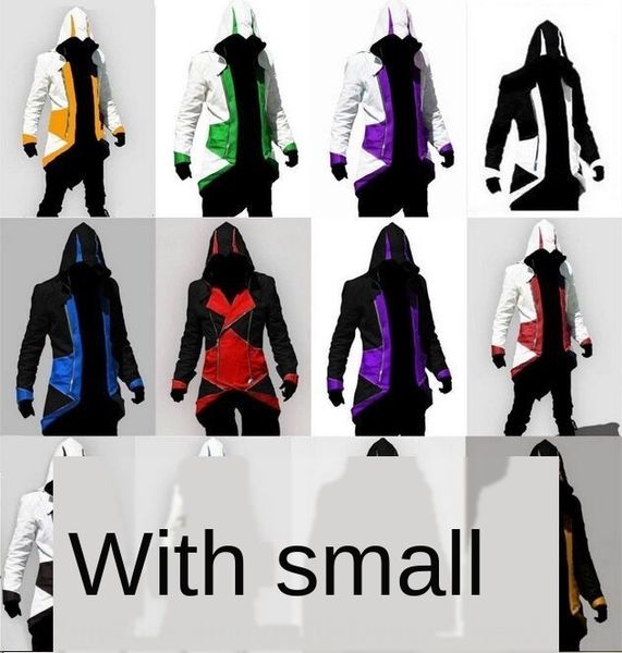 3 connor red black cosplay game clothing 3 connor red black clothing jacket jacket cosplay game, Black;red