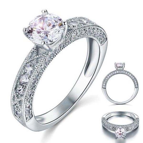 exquisite wedding rings vintage style 1.25 ct created diamond solid 925 sterling silver bridal wedding engagement ring jewelry, Slivery;golden
exquisite wedding rings vintage style 1.25 ct created diamond solid 925 sterling silver bridal wedding engagement ring jewelry, Slivery;golden