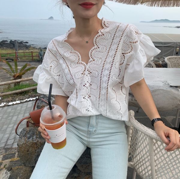 korean french elegant gentle v-neck flying sleeve korean french elegant gentle v-neck lace flying sleeve shirt lace shirt top, White
korean french elegant gentle v-neck flying sleeve korean french elegant gentle v-neck lace flying sleeve shirt lace shirt top, White