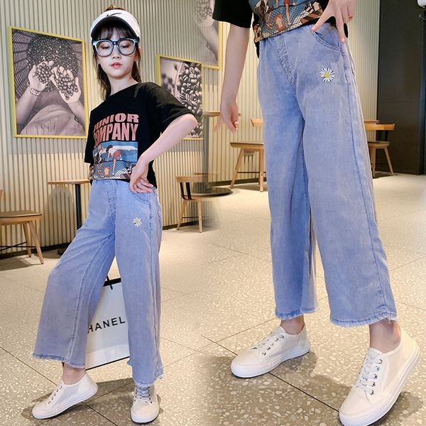 yjer2 girls- pants 2020 jeans pantswide leg pants wide leg pantssummer new high waist straight loose daisy medium and large children's, Blue
yjer2 girls- pants 2020 jeans pantswide leg pants wide leg pantssummer new high waist straight loose daisy medium and large children's, Blue