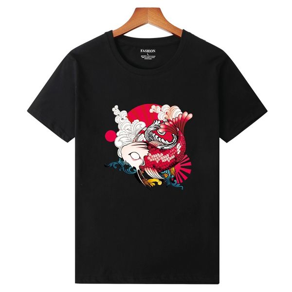 2020 summer short sleeve mens t-shirts carp waves tide printed men t-shirt cotton round neck casual male tee designer shirts clothes, White;black
2020 summer short sleeve mens t-shirts carp waves tide printed men t-shirt cotton round neck casual male tee designer shirts clothes, White;black