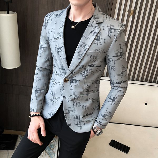 men's suits & blazers fashion hand draft printed blazer men high street korean slim fit office wedding suit jacket 2021 letter print, White;black
men's suits & blazers fashion hand draft printed blazer men high street korean slim fit office wedding suit jacket 2021 letter print, White;black