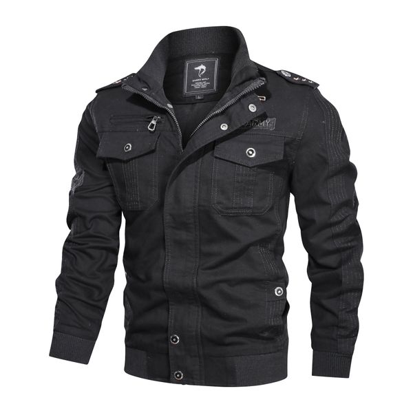 men's plus-size casual cotton jacket with multi-functional pocket embroidery cuff with stand-up collar and zipper style, Black;brown
men's plus-size casual cotton jacket with multi-functional pocket embroidery cuff with stand-up collar and zipper style, Black;brown