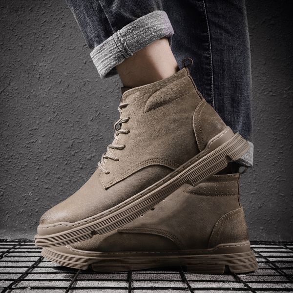 fashion shoes men's ankle boots genuine leather comfortable winter plush warm waterproof fashion men casual lace-up snow boots, Black
fashion shoes men's ankle boots genuine leather comfortable winter plush warm waterproof fashion men casual lace-up snow boots, Black