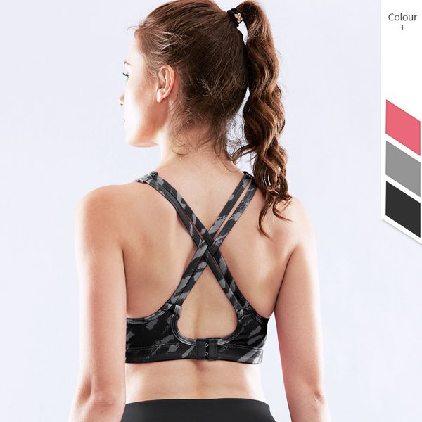 woman shockproof gathering beauty back yoga bra camouflage one-piece running sports fitness bra women push up workout, White;black
woman shockproof gathering beauty back yoga bra camouflage one-piece running sports fitness bra women push up workout, White;black