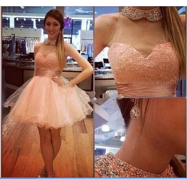 2020 short cocktail party dresses pearls crystal beaded high neck lace organza mini graduation gowns homecoming dress prom gown, Red
2020 short cocktail party dresses pearls crystal beaded high neck lace organza mini graduation gowns homecoming dress prom gown, Red