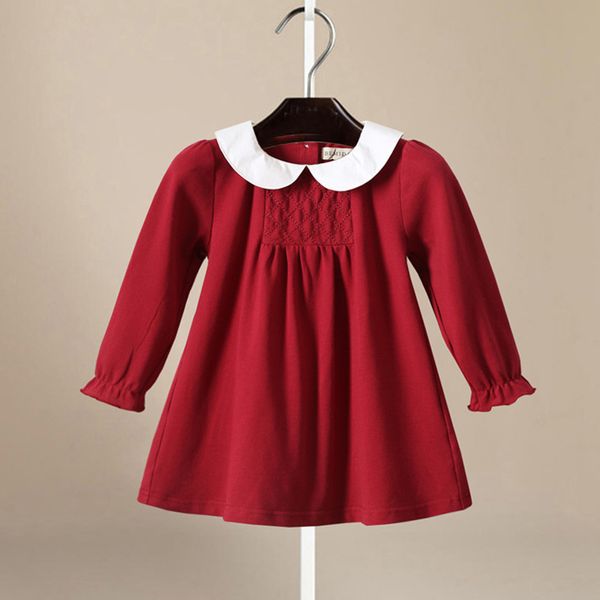 1-6y little girls dress england style cotton baby kids birthday party cute red costumes perter pan collar children outfit t200709, Red;yellow
1-6y little girls dress england style cotton baby kids birthday party cute red costumes perter pan collar children outfit t200709, Red;yellow