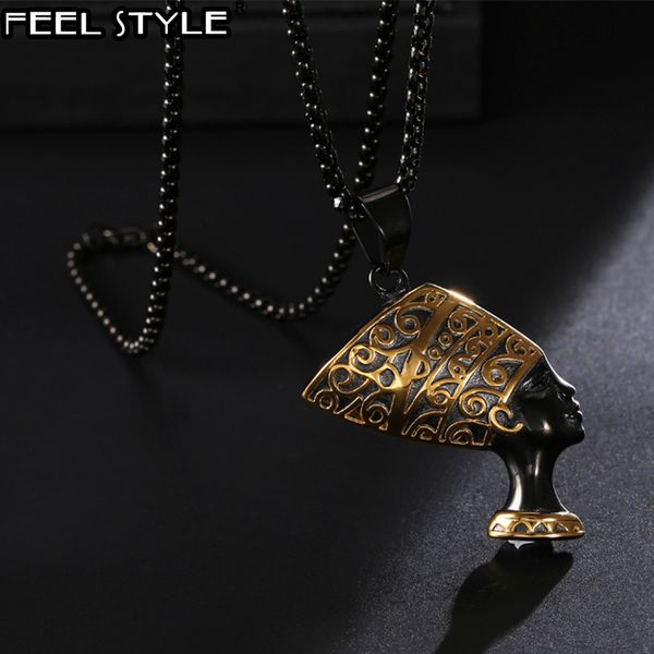 pendant necklaces hip hop ancient egypt queen men necklace black 316l stainless steel nefertiti pendants mens hiphop jewelry, Silver
pendant necklaces hip hop ancient egypt queen men necklace black 316l stainless steel nefertiti pendants mens hiphop jewelry, Silver