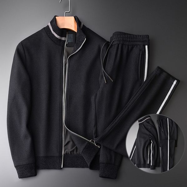 men's tracksuits minglu thicken mens tracksuit (jacket+pants) luxury stand collar zipper male sets fashion slim fit casual man set with, Gray
men's tracksuits minglu thicken mens tracksuit (jacket+pants) luxury stand collar zipper male sets fashion slim fit casual man set with, Gray