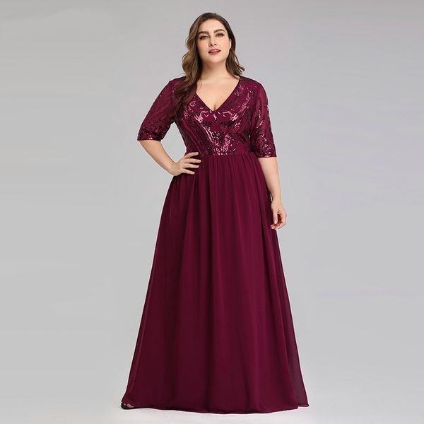 burgundy mother of the bride dresses ever pretty a-line v-neck sequined lace elegant mother dresses, White;black
burgundy mother of the bride dresses ever pretty a-line v-neck sequined lace elegant mother dresses, White;black