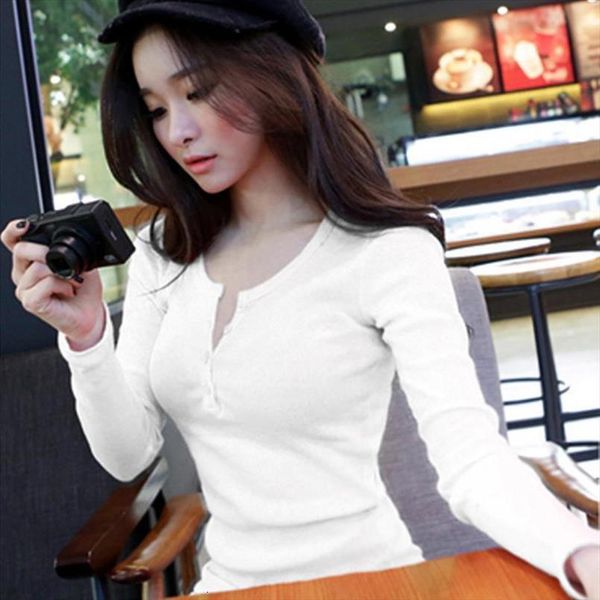 women blouse shirt 2020 casual long sleeve solid knitted shirts lady slim bottoming female button pullover blouse, White
women blouse shirt 2020 casual long sleeve solid knitted shirts lady slim bottoming female button pullover blouse, White