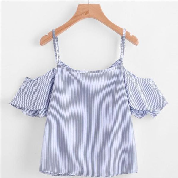 women summer blouse cold shoulder clothes china blusas mujer verano 2020 women blouses c1435, White
women summer blouse cold shoulder clothes china blusas mujer verano 2020 women blouses c1435, White