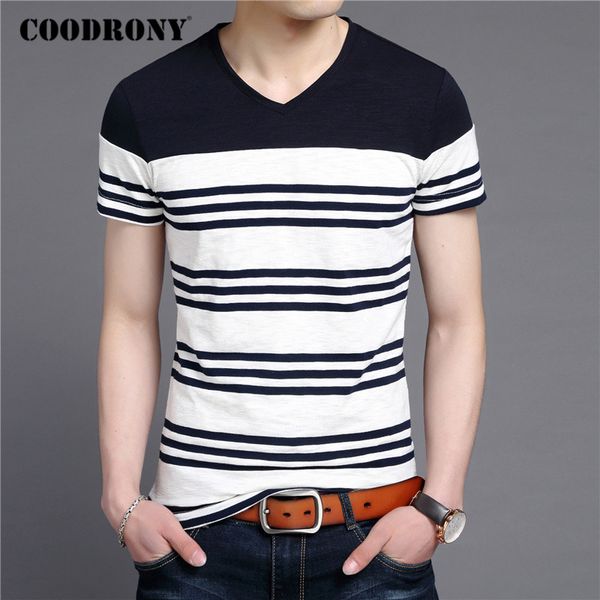 coodrony short sleeve t shirt men streetwear fashion striped casual v-neck t-shirt man summer cotton tee shirt homme c5086s, White;black
coodrony short sleeve t shirt men streetwear fashion striped casual v-neck t-shirt man summer cotton tee shirt homme c5086s, White;black