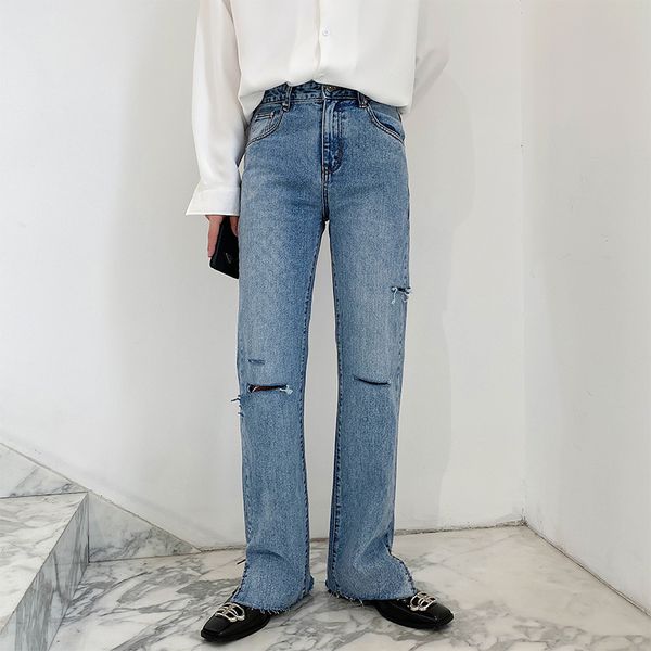 men hole summer fashion casual straight long jeans male female japan korea streetwear vintage denim pants trousers mid, Blue
men hole summer fashion casual straight long jeans male female japan korea streetwear vintage denim pants trousers mid, Blue