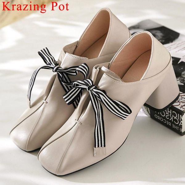 original design striped lace up fashion british style thick med heels daily wear pumps square toe genuine leather shoes l8f1, Black
original design striped lace up fashion british style thick med heels daily wear pumps square toe genuine leather shoes l8f1, Black