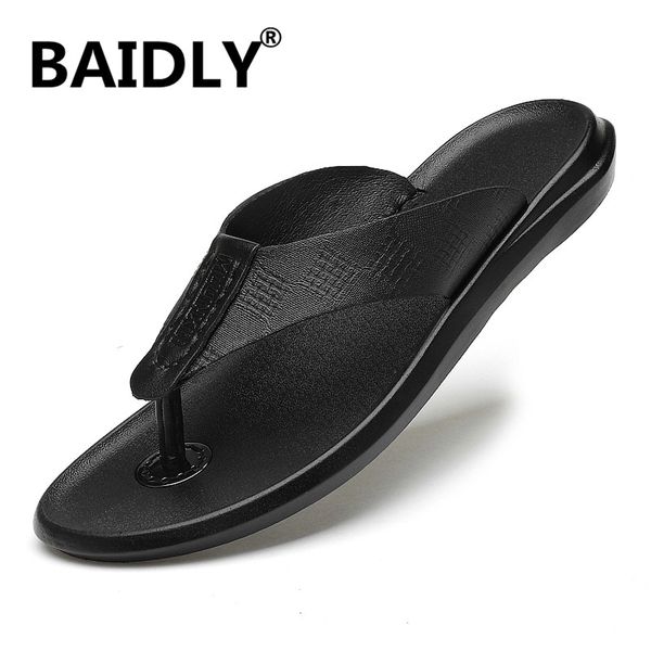 men's sandals summer shoes outdoor beach genuine leather flip flops men slippers moccasins casual shoes sports thick sole, Black
men's sandals summer shoes outdoor beach genuine leather flip flops men slippers moccasins casual shoes sports thick sole, Black