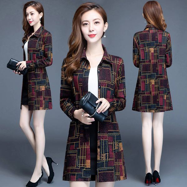 women's trench coats 2021 women comfortable jacket middle-aged ladies floral printed female fashin causal elegant outerwear w94, Tan;black
women's trench coats 2021 women comfortable jacket middle-aged ladies floral printed female fashin causal elegant outerwear w94, Tan;black