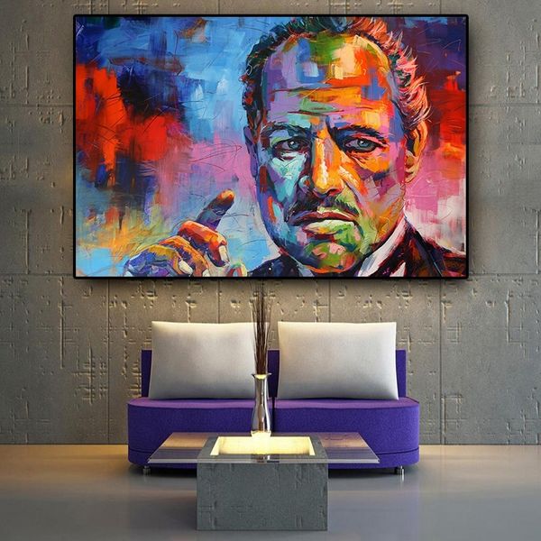 modern marlon brando colorful canvas painting abstract movie star posters and prints wall art picture for living room home decor
modern marlon brando colorful canvas painting abstract movie star posters and prints wall art picture for living room home decor