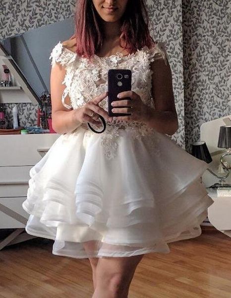 romantic mini homecoming dress off the shoulder lace appliques prom backless organza tiered cocktail dress custom made, Blue;pink
romantic mini homecoming dress off the shoulder lace appliques prom backless organza tiered cocktail dress custom made, Blue;pink