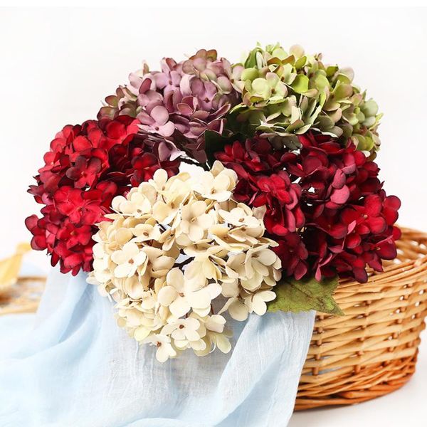 1pcs silk artificial hydrangea bride flower bouquet for wedding home decoration handcraft wreath gift scrapbooking fake flowers
1pcs silk artificial hydrangea bride flower bouquet for wedding home decoration handcraft wreath gift scrapbooking fake flowers
