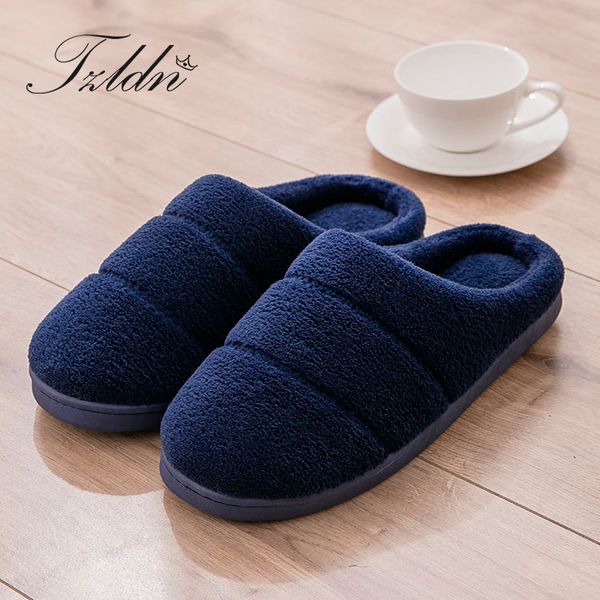 2020 tzldn men winter indoor slippers suede uppers solid color warm coral fleece soft slippers non-slip couple home shoes, Black
2020 tzldn men winter indoor slippers suede uppers solid color warm coral fleece soft slippers non-slip couple home shoes, Black