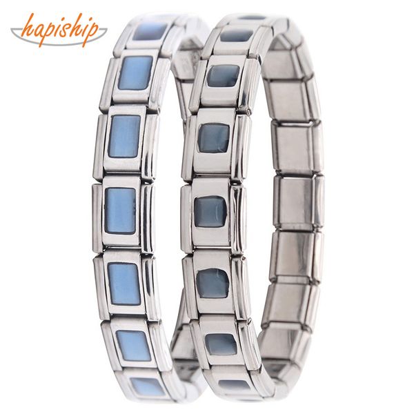 hapiship 2020 new 9mm width fashion women lady jewelry stainless steel blue glaze 18 links 17.5cm bracelet bangle g0-blue, Black
hapiship 2020 new 9mm width fashion women lady jewelry stainless steel blue glaze 18 links 17.5cm bracelet bangle g0-blue, Black