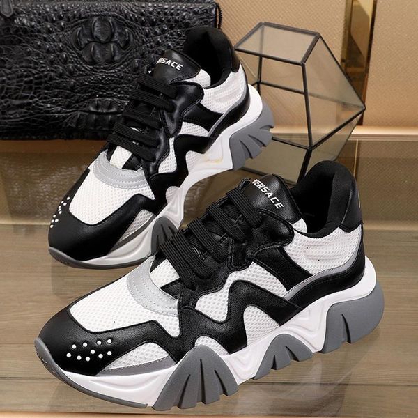 new arrival mens shoes fashion designer sports lightweight shoes lace -up low plus size luxury men shoes squalo sneakers scarpe da uomo, Black 
new arrival mens shoes fashion designer sports lightweight shoes lace -up low plus size luxury men shoes squalo sneakers scarpe da uomo, Black