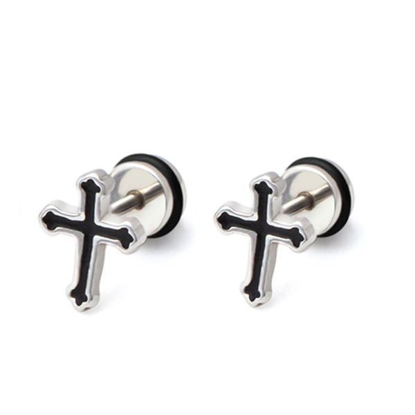 cross earrings man woman fashion stud earrings cool piercing jewelry 1 pair, Golden;silver
cross earrings man woman fashion stud earrings cool piercing jewelry 1 pair, Golden;silver
