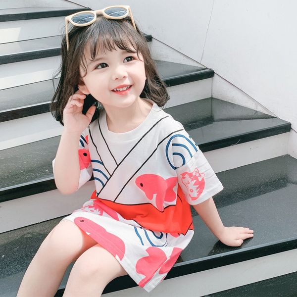 new children's clothing baby bow kimono girl cartoon short children's dress sleeve t-shirt dress skirt, Blue
new children's clothing baby bow kimono girl cartoon short children's dress sleeve t-shirt dress skirt, Blue