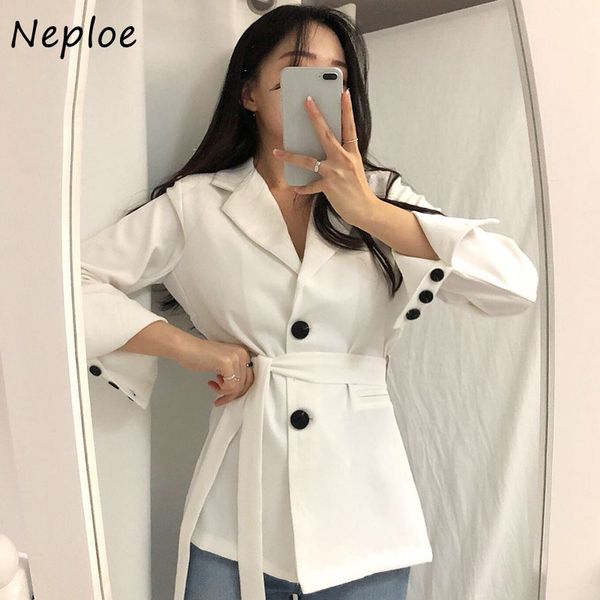 neploe 2020 new ladies loose long sleeve jacket chic autumn notched collar female coat solid color single-breasted blazer 1f475, White;black
neploe 2020 new ladies loose long sleeve jacket chic autumn notched collar female coat solid color single-breasted blazer 1f475, White;black