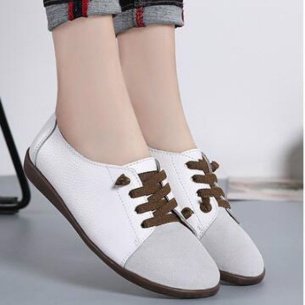 small white female shoes 2020 casual leather soft bottom woman flats lace up comfort cow split breathable leather footwear, Black
small white female shoes 2020 casual leather soft bottom woman flats lace up comfort cow split breathable leather footwear, Black