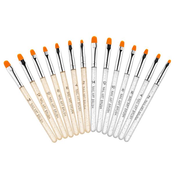 7pcs gold silver glitters handle manicure uv gel brush pen acrylic nail art gel polish painting drawing brush tools
7pcs gold silver glitters handle manicure uv gel brush pen acrylic nail art gel polish painting drawing brush tools