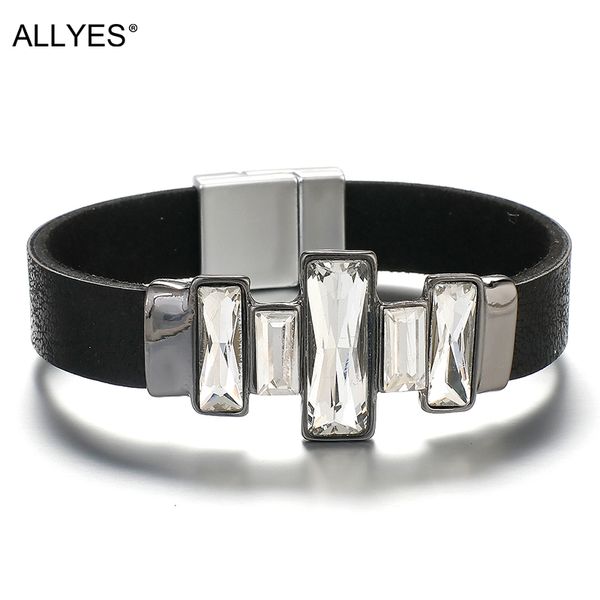 allyes bling crystal leather bracelet for women bohemian minimalist metal charm wide wrap bracelet simple female jewelry, Red;blue
allyes bling crystal leather bracelet for women bohemian minimalist metal charm wide wrap bracelet simple female jewelry, Red;blue