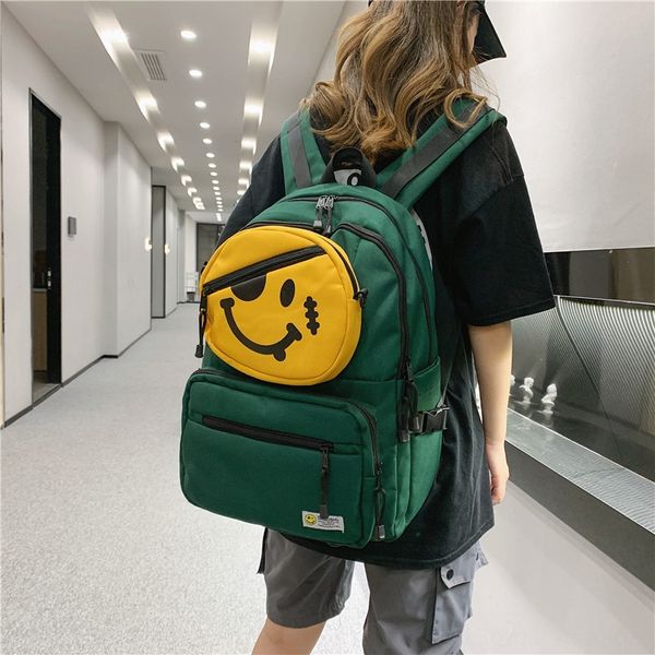 mljns schoolbag men's women's ins fashion brand personalized bag backpack hip hop all-match backpack junior high school and senior, White
mljns schoolbag men's women's ins fashion brand personalized bag backpack hip hop all-match backpack junior high school and senior, White