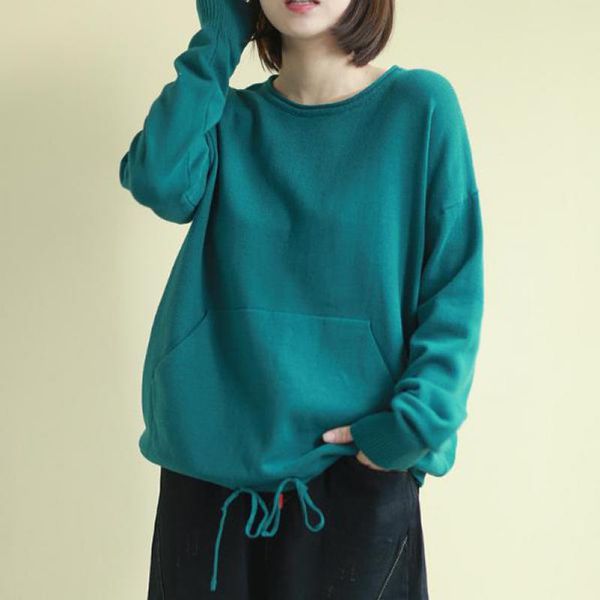 women's sweaters johnature 2021 spring korean o-neck pockets women pullover sweater loose plus size long sleeve 5 color all-match, White;black
women's sweaters johnature 2021 spring korean o-neck pockets women pullover sweater loose plus size long sleeve 5 color all-match, White;black