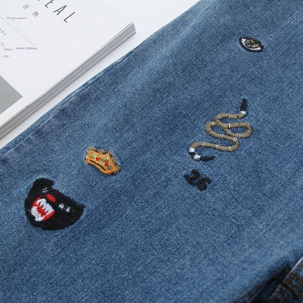 tfbmv большие джинсы и jeansembroidered jeanssize женской одежды корейский стиль мультфильма вышивка упругая промытые джинсы осень универсал, Blue
tfbmv большие джинсы и jeansembroidered jeanssize женской одежды корейский стиль мультфильма вышивка упругая промытые джинсы осень универсал, Blue