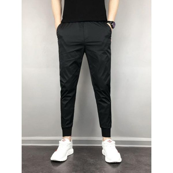 men's pants super thin ice short for summer 2021 men logo casual sport web celebrity matching color nine minute tie pant, Black
men's pants super thin ice short for summer 2021 men logo casual sport web celebrity matching color nine minute tie pant, Black
