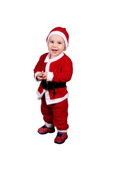 male baby christmas santa claus costume, White
male baby christmas santa claus costume, White