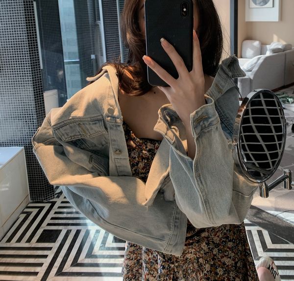 2020 new korean dongdaemun new ins classic pocket washed all-match denim short coat short coat for women, Black;brown
2020 new korean dongdaemun new ins classic pocket washed all-match denim short coat short coat for women, Black;brown