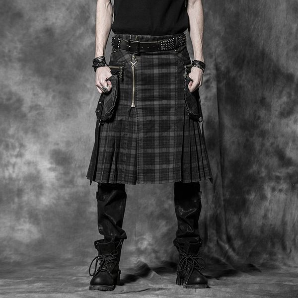 punk rave мужская юбка punk хлопок юбка индивидуальность vintage plaid штаны с карманами повседневный ковбоя шотландской брюки, Black
punk rave мужская юбка punk хлопок юбка индивидуальность vintage plaid штаны с карманами повседневный ковбоя шотландской брюки, Black