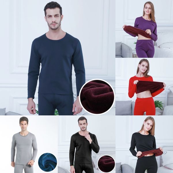 h0fcq new men's warm underwear sweater thermal underwear fleece thickened youth cotton suit round neck autumn clothes autumn pants wome, Black;brown
h0fcq new men's warm underwear sweater thermal underwear fleece thickened youth cotton suit round neck autumn clothes autumn pants wome, Black;brown