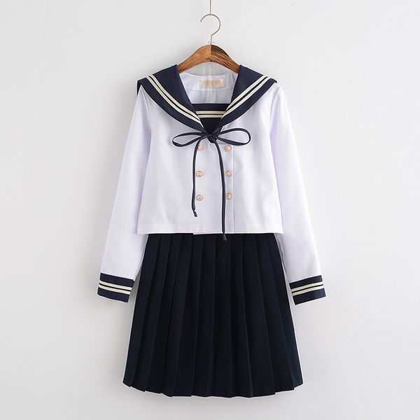 japanese style academic school uniforms lovely girl cosplay costume sailor collar teenager girls stage show suit s l xl xxl, White
japanese style academic school uniforms lovely girl cosplay costume sailor collar teenager girls stage show suit s l xl xxl, White